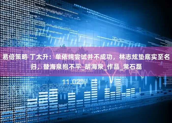 易倍策略 丁太升：单依纯尝试并不成功，林志炫垫底实至名归，替海泉抱不平_胡海泉_作品_常石磊